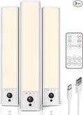 EZVALO 3 Pack Under Cabinet Lighting, Rechargeable Motion Sensor Light by EZVALO