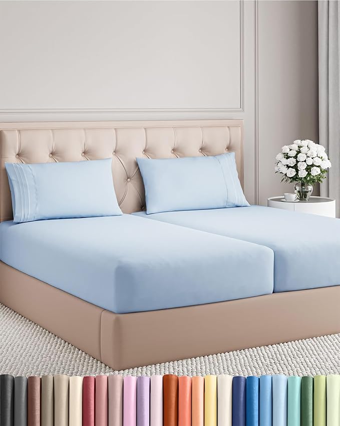 Split King Size 5 Piece Sheet Set by CGKUnlimited