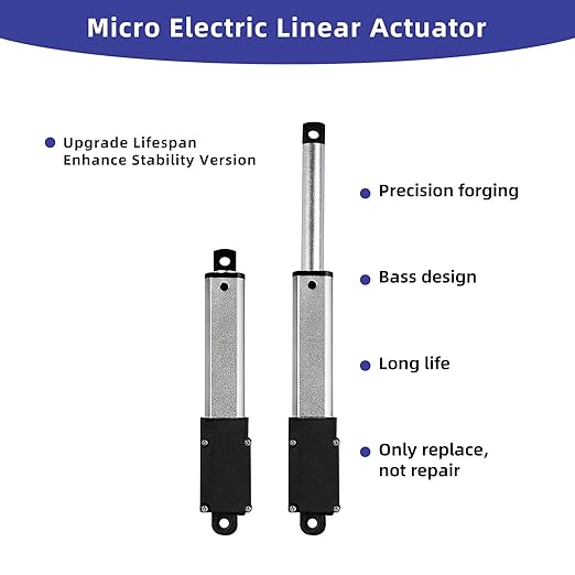 3 Inch 28lbs Mini Stroke 12V Electric Linear Actuator 4mm/sec Linear Motion - Image 8