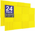 Foam Factory Inc 24 Pack Color Acoustic Foam Panel Studio Soundproofing Wedge by Unknown