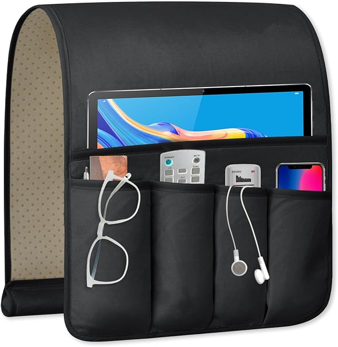 WETRBWEH TV Remote Control Holder Couch Caddy, Non-slip Bedside Caddy Organizer by WETRBWEH
