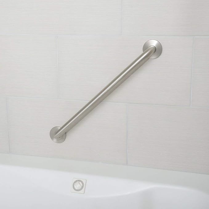 Amazon Basics Bathroom Handicap Safety Grab Bar, 18 Inch Length, 1.5 Inch - Image 3