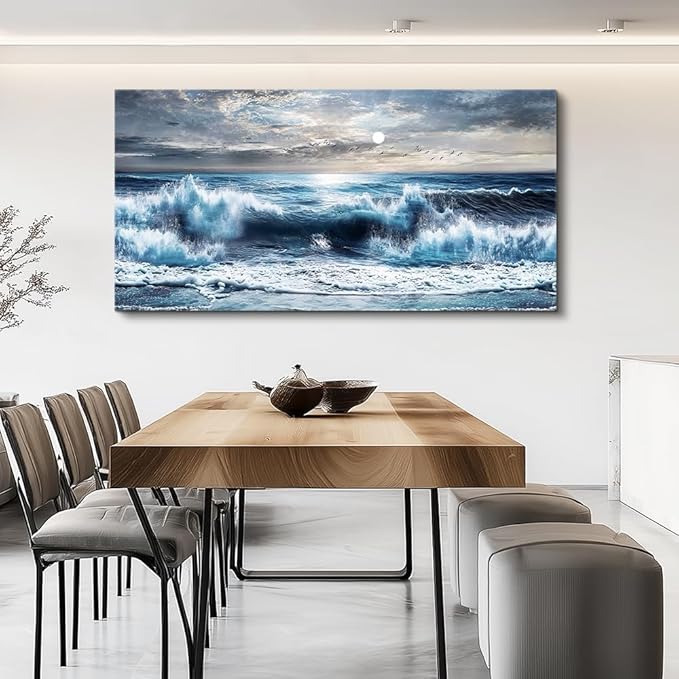 ERQINHUA Large Wall Art For Living Room Canvas Wall Decor For Bedroom Marine - Image 6