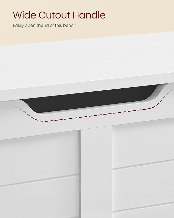 VASAGLE Storage Chest, Storage Bench - Image 6