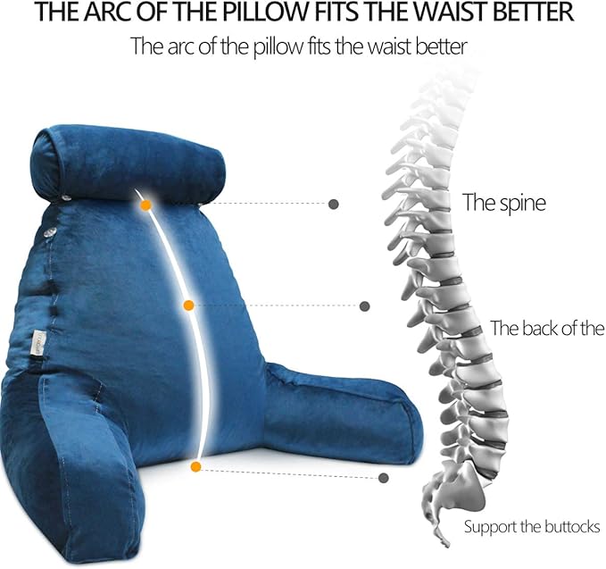 mittaGonG Reading Pillow for Sitting in Bed Adult - Image 6