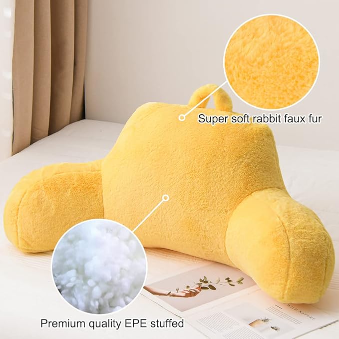 Holawakaka Reading Pillow for Sitting up in Bed Sofa Kids Teens, Backrest Pillow - Image 5