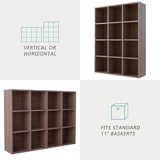 OSCHF 12-Cube Storage Shelf Bookcase - Image 4