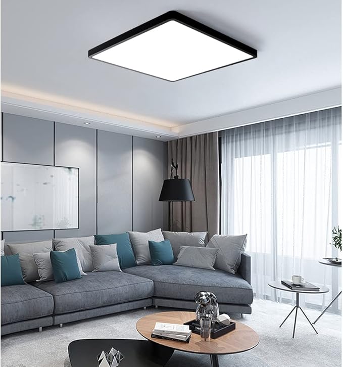 12inch 24W LED Flush Mount Ceiling Light, 6000K Square LED Ceiling Light - Image 6