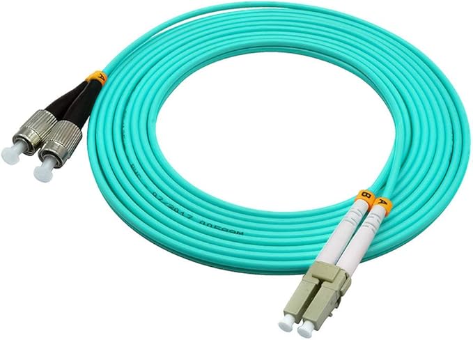 Jeirdus 20Meters 65ft LC to FC Duplex 50/125 10G OM3 Multi-Mode Fiber Optic - Image 4