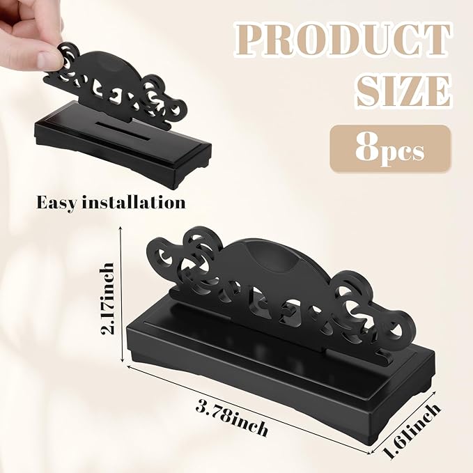 AceOrbit 8 Pcs Fan Stand Holder Plastic Hand Fan Display Stand Base Japanese - Image 2