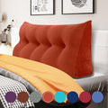 WOWMAX 100% Cotton Corduroy Headboard Pillow – Full Size Back Support Reading by WOWMAX