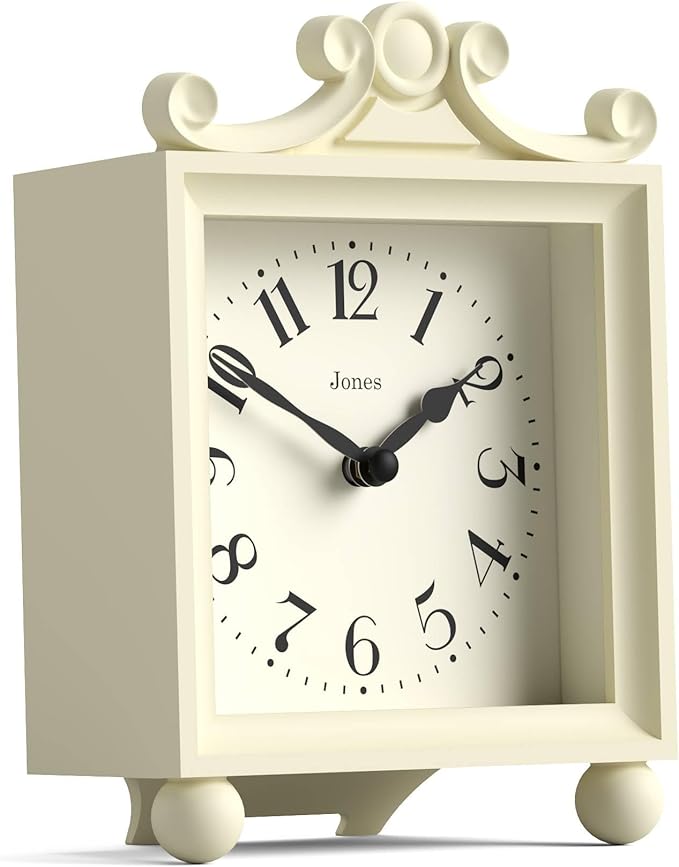 JONES CLOCKS® Parlour Mantel Clock | Classic Carriage Clock | Cream | Elegant - Image 2