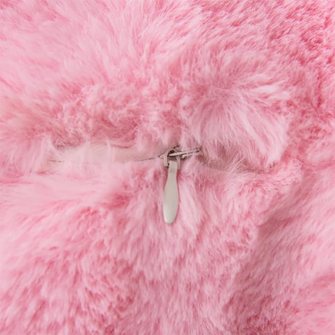 Holawakaka Standard Faux Fur Bed Rest Pillow - Image 8