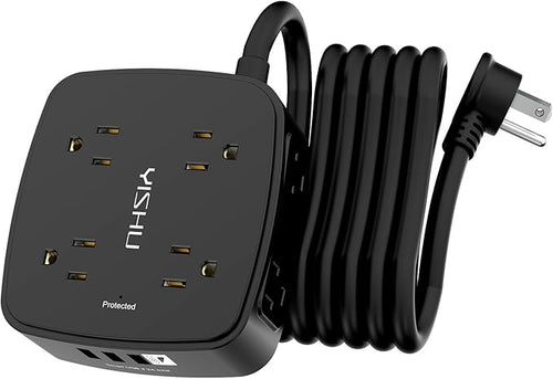 10 Ft Surge Protector Power Strip by YISHU