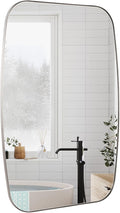 Brushed Nickel Bathroom Mirror, Living Room by Bolrok