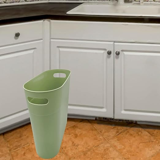 ROYFACC Small Trash Can Plastic Bathroom Wastebasket 3.2 Gallon Slim Garbage - Image 7