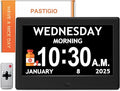 2025 NEW, Digital Clocks, Auto-Dimming, 12 Reminders & 6 Alarms, Button & by Pastigio