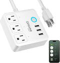GHome Smart Power Strip Surge Protector 10A, Smart Plug That Works by GhomeSmart