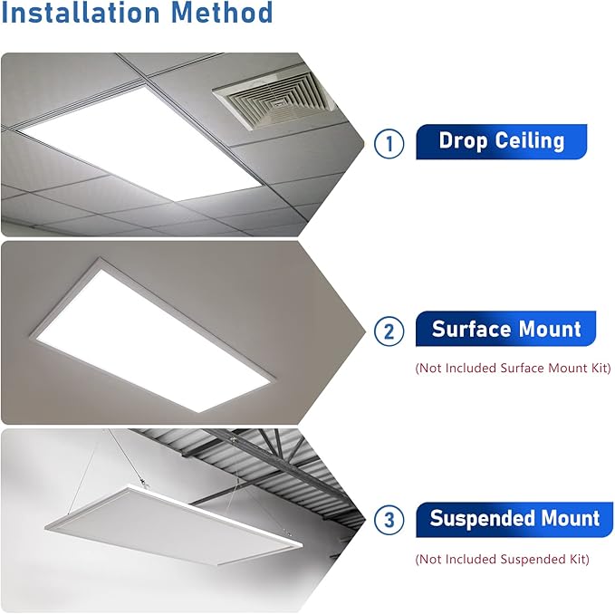 CycevSun 30-Pack 2x4 LED Drop Ceiling Light Fixture Flat Panel, 0-10V Dimmable - Image 6