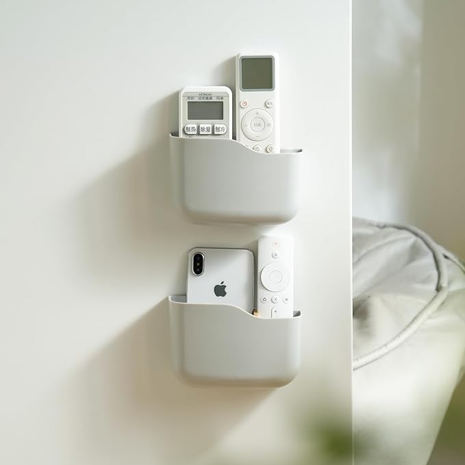 LINFIDITE 2 Pack TV Remote Holder Wall Mount Remote Control Holder - Image 8
