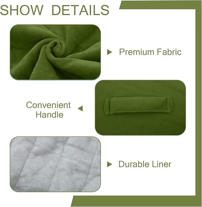 MeMoreCool Square Pouf Ottoman – Stuffed Foam Footrest - Image 5