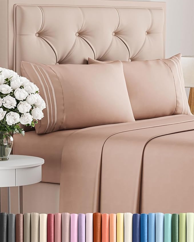 Cal King Size 4 Piece Sheet Set by CGKUnlimited