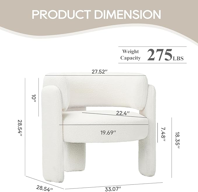 COLAMY Modern Accent Chair, Velvet Accent Chairs, Upholstered Barrel Chairs - Image 2