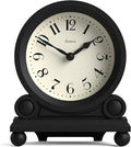 JONES CLOCKS® Maida Vale Mantel Clock | Small Traditional Desk Clock | Black | by JONESCLOCKS