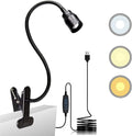 Zoomable LED Reading Lights for Bed Headboard, Clip on Spotlight Lamp for Desk by YMCRLUX