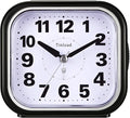 4.5" Compact Analog Alarm Clock, Silent Readable by Tinload
