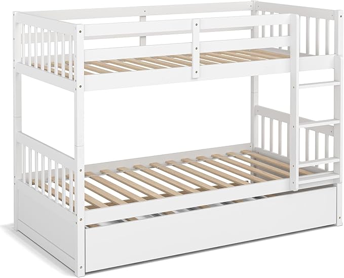 KOMFOTT Wood Twin Over Twin Bunk Bed - Image 9