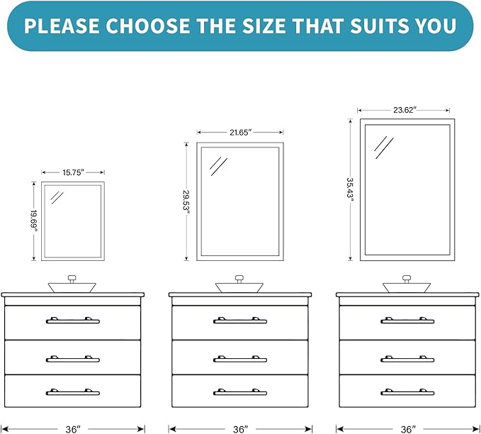 Oak Wood Effect Framed Wall Mirror, 24x32 Rectangle Mirror, 1/8" - Image 8