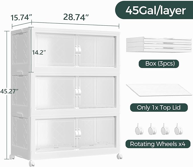540QT Extra Large Stackable Storage Bins - Image 2