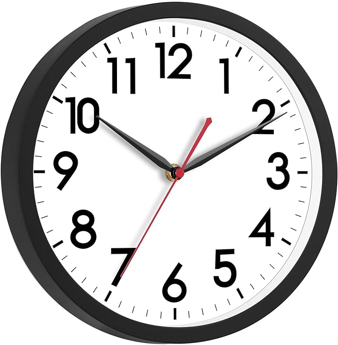AKCISOT 12 Inch Wall Clock Silent Non-Ticking Modern Wall Clocks Battery by Akcisot