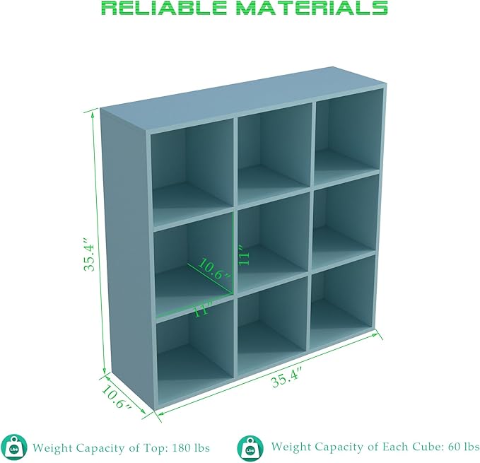 OSCHF 9-Cube Storage Shelf Bookcase - Image 2