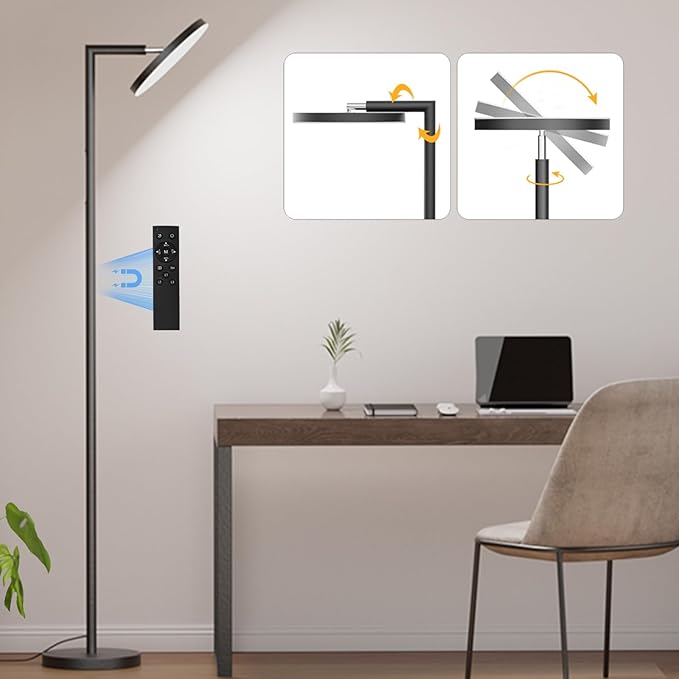 Floor Lamps for Living Room, 32W 3000LM Super Bright LED Torchiere Floor Lamp by Jeagop