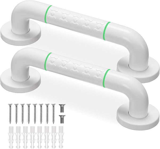 Grab Bars for Shower, 2 Pack 12 Inch Shower Handle Bath Grab Rails by JFMkaer