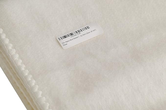 QISU Alpaca Wool Blanket Throw | Large, Solid | 85 x 65 inches | Ultra-Soft - Image 5