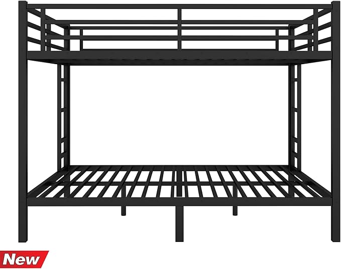 Higher Quality & Stronger Heavy Duty Metal Bunk Bed Frame Queen Over Queen Size - Image 9