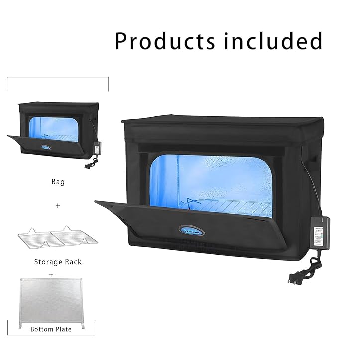Large UVC Sanitizer Box with Ozone, Foldable Cleaner Bag with Timer, 36L/9.5gal - Image 8