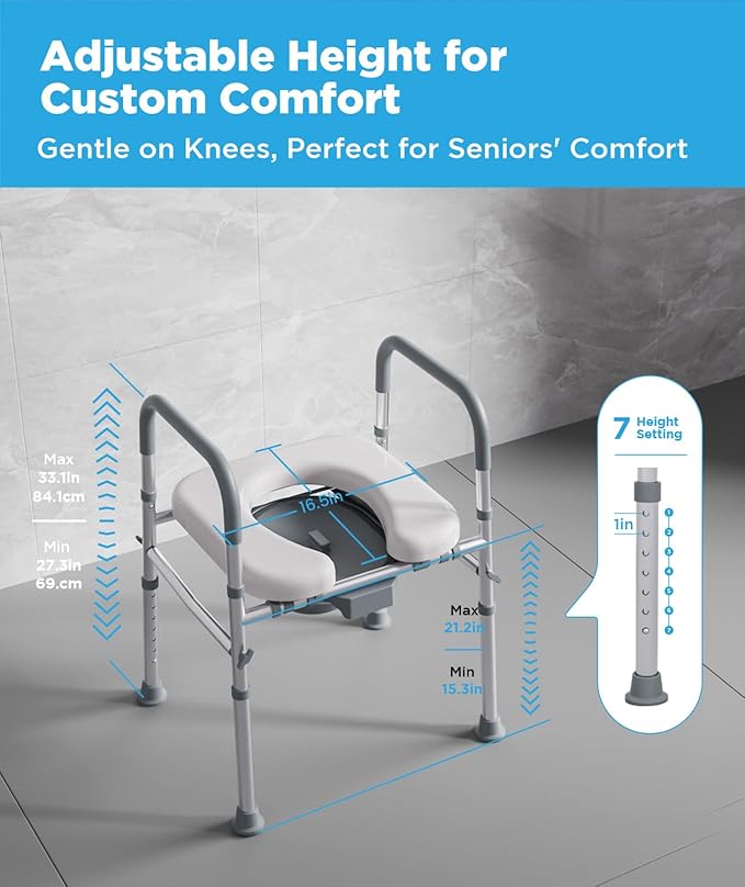Bedside Commode for Seniors, FSA/HSA Eligible Bedside Toilet - Image 3