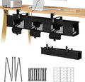No Drill Under Desk Cable Management Tray by Unknown