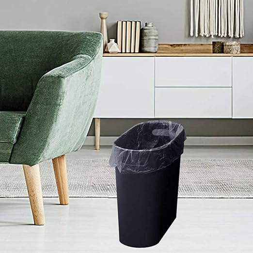 ROYFACC Small Trash Can Plastic Bathroom Wastebasket 3.2 Gallon Slim Garbage - Image 2