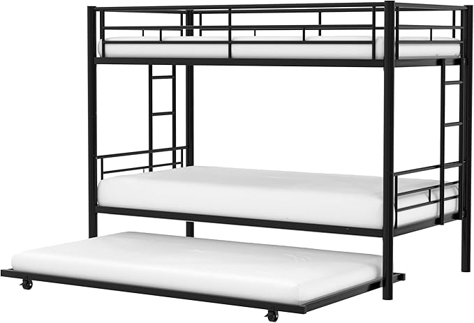 VECELO Bunk Bed Twin Over Twin - Image 7