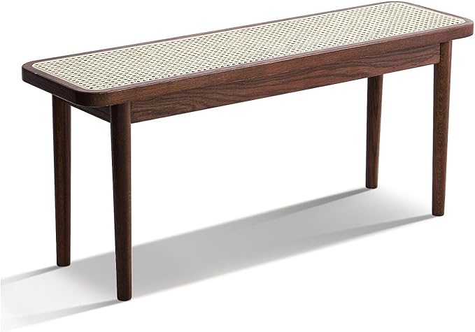 47.2'' Natural Rattan Dining Bench by Wayshome