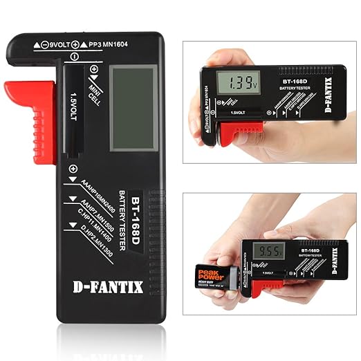 D-FantiX Digital Battery Tester, Universal Battery Checker Household Battery - Image 7