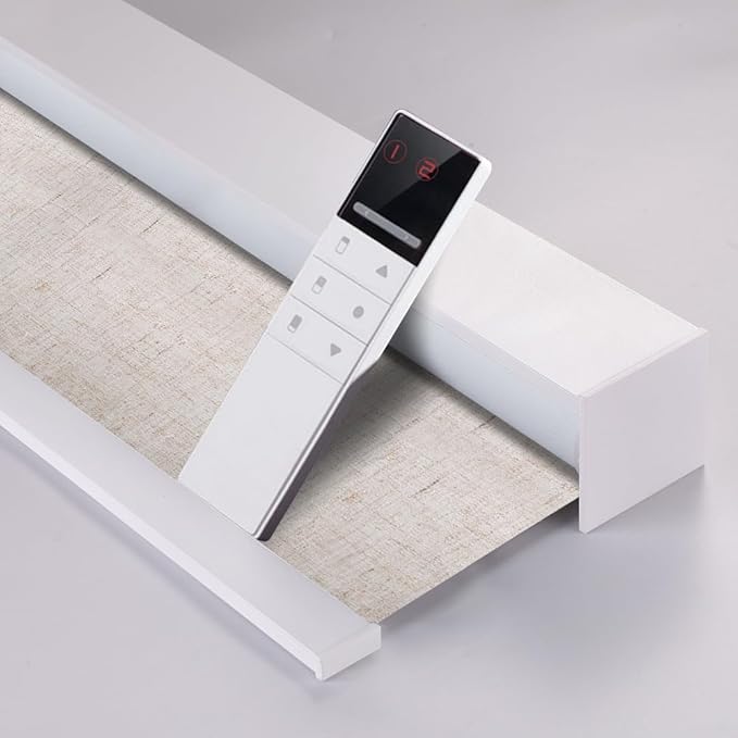 ZSHINE Motorized Blackout Window Blinds Customize Width Remote Control Wireless by ZSHINEHome