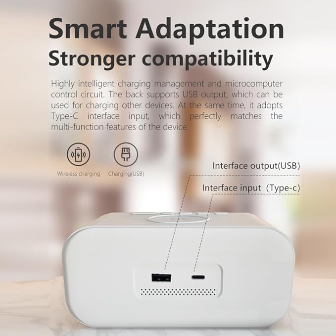 IHAO 5in1 Multi-Functional Alarm Clock - Image 9