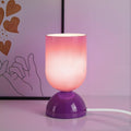 8.9" Modern Glass Table Lamp for Living Room, Dimmable Desk Lamps for Bedroom by Keazile