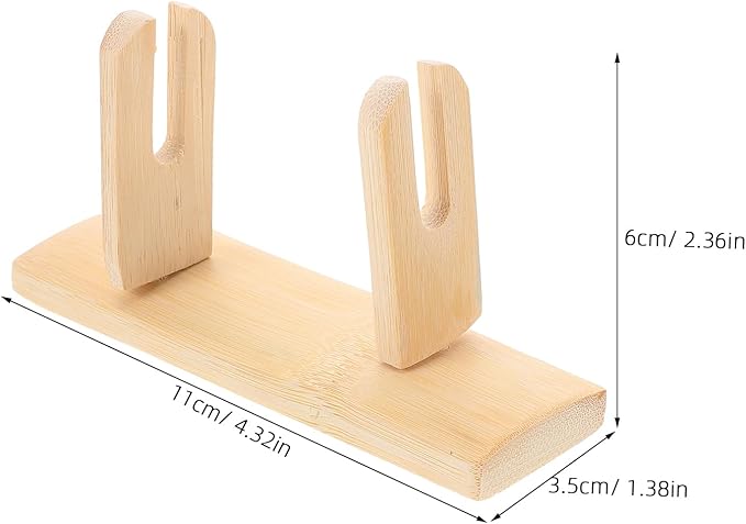 IMIKEYA Wood Folding Fans Stand Japanese Fan Holders Folding Handy Fans Display - Image 4